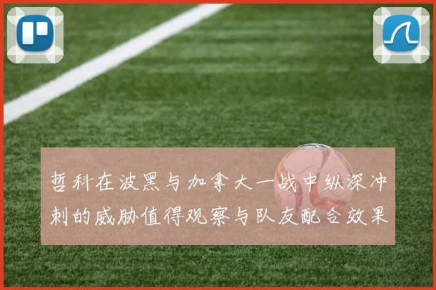 哲科在波黑与加拿大一战中纵深冲刺的威胁值得观察与队友配合效果